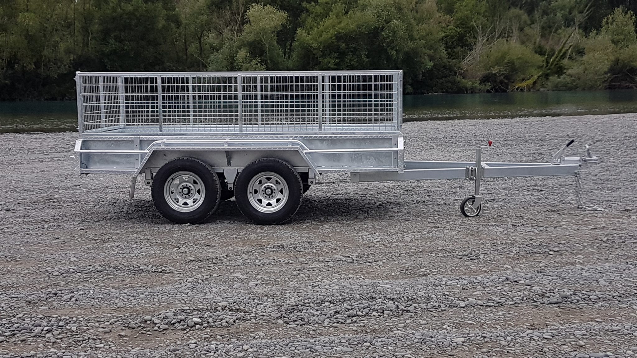 2500kg Gvm Heavy Duty 10x6tandem Trailer With Cage - Trailer Builders 